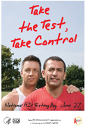 Take the Test, Take Control (Male couple)